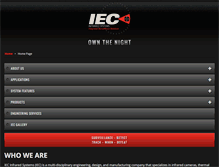 Tablet Screenshot of iecinfrared.com